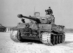 German tank "Tiger IÈ Ausf 1 of Hauptmann Lange